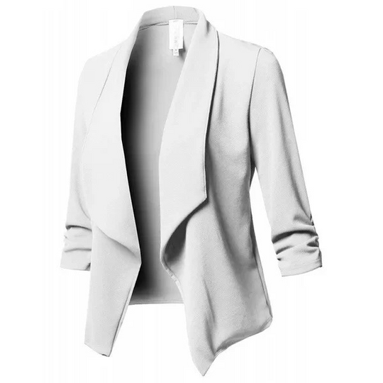 Damen Blazer Offene Vorderseite Elegant Leicht