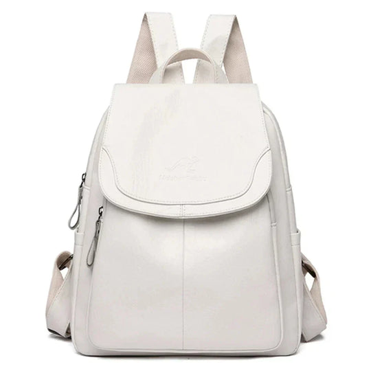 Damen Diebstahlsicherer Leder Rucksack
