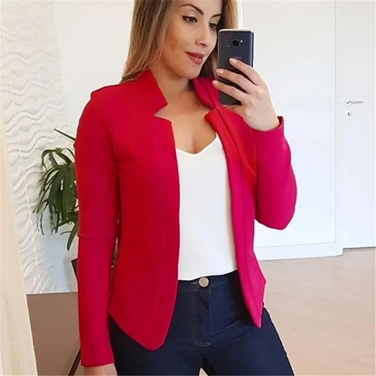 Eleganter Damenblazer Ohne Verschluss - Perfekt Für Arbeit und Freizeit