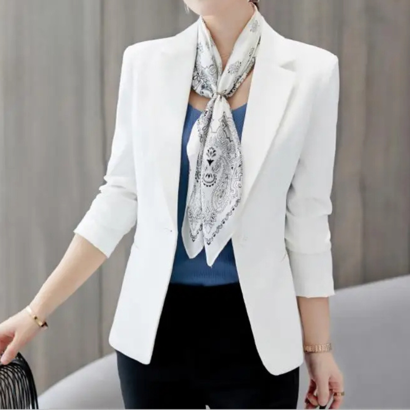 Slim Fit Damen Blazer mit langen Ärmeln - Stilvoll und Geschäftlich