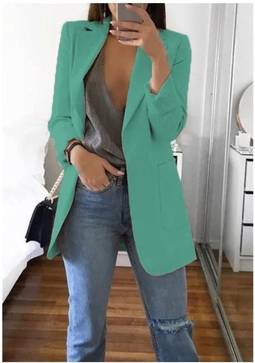 Fudus - Stilvolle Damen Blazer Mit Tiefem V-Ausschnitt - Ideal Für Jeden Tag