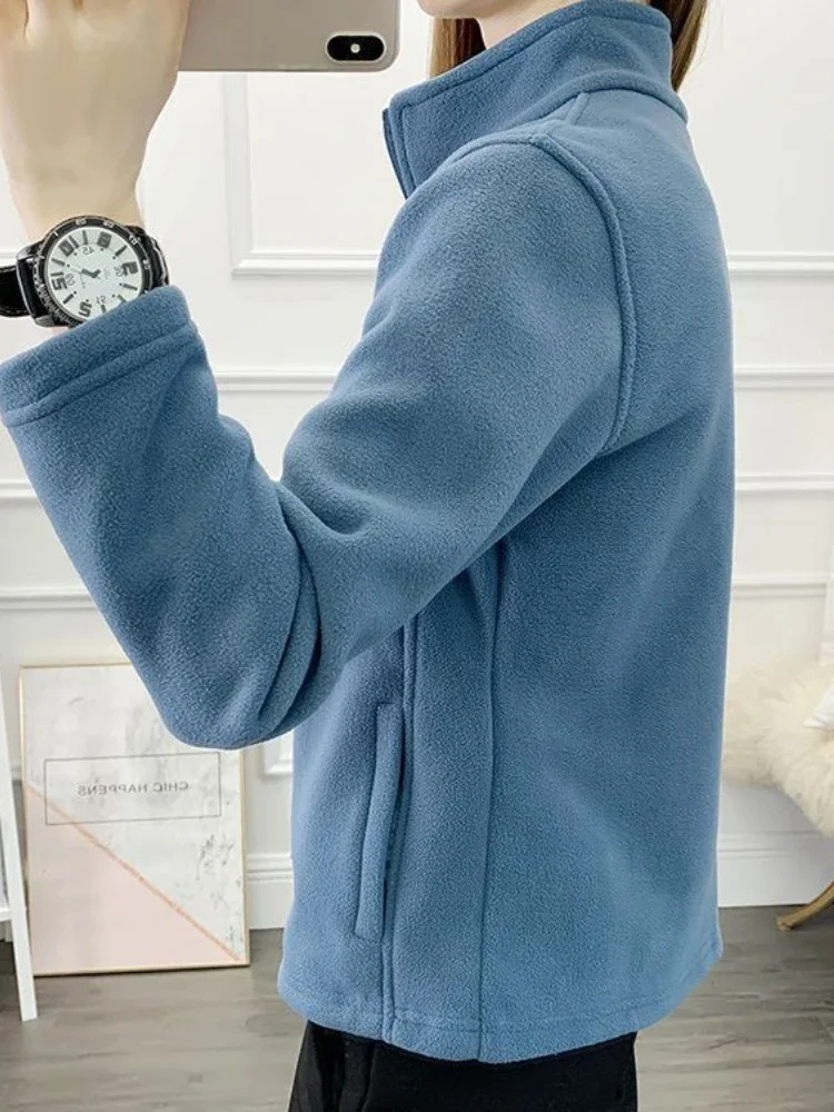 Damen Fleece Weste mit Reißverschluss Warm und Weich