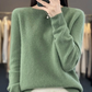 Damen Kaschmir Pullover Runder Ausschnitt Weicher Eleganter Strickpullover