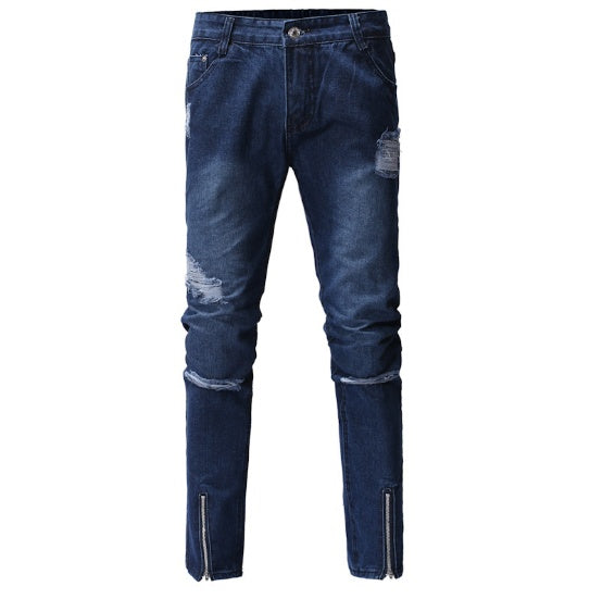 Herren Zerrissene Jeans