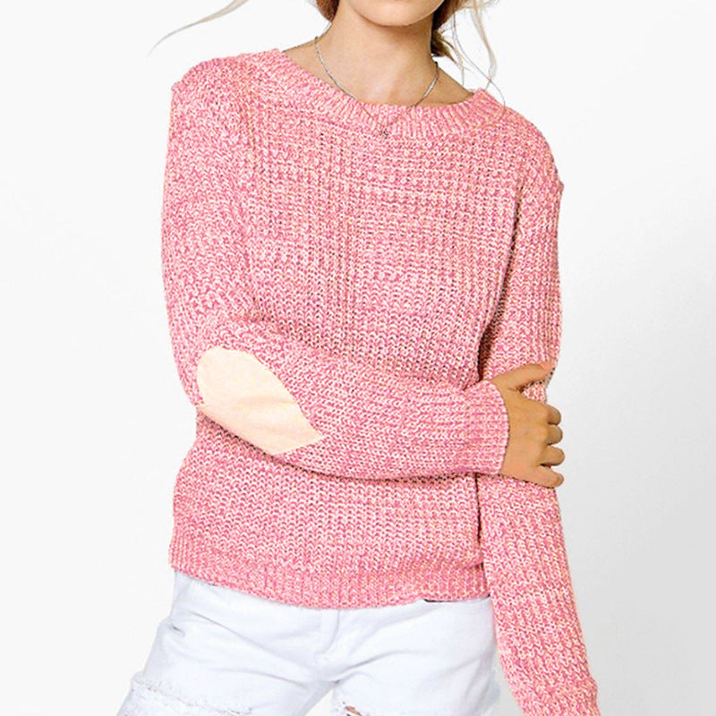 Damen kuscheliger Pullover mit Herzdetails Fudus