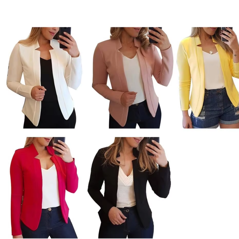 Moderne Damen Blazer Mit Einzigartigem Ausschnitt - Perfekt Für Die Arbeit