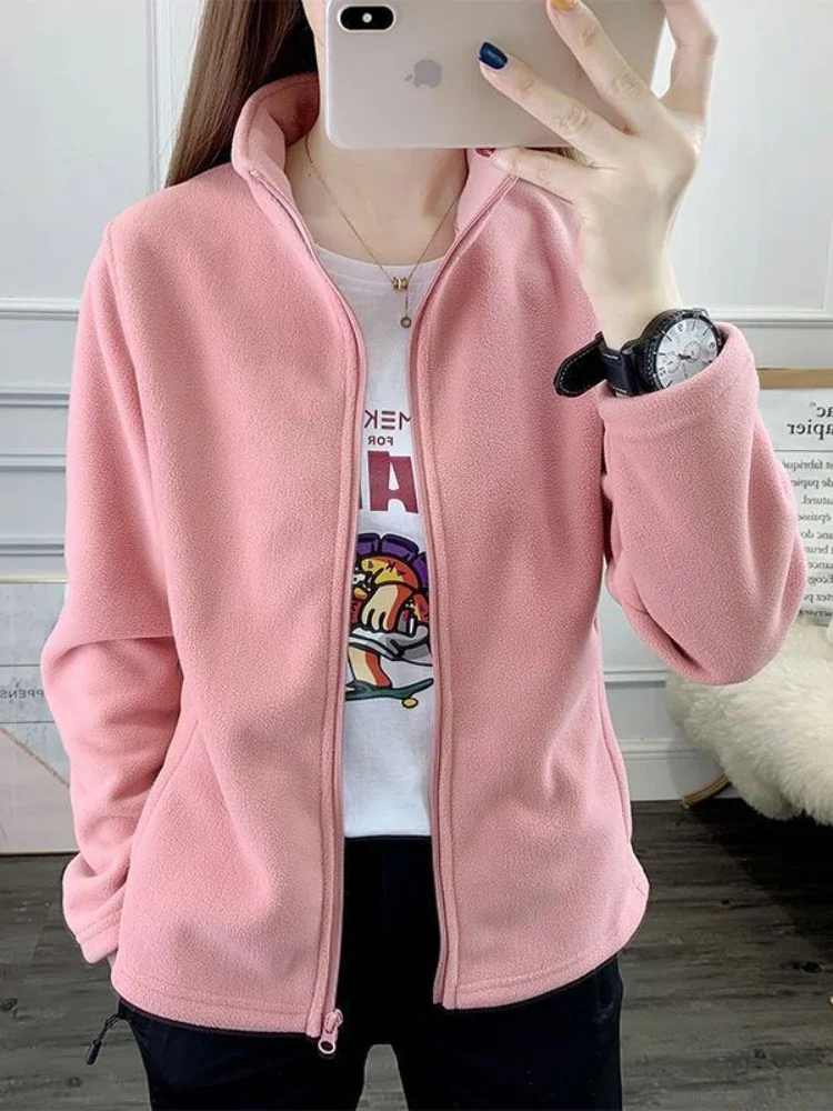 Damen Fleece Weste mit Reißverschluss Warm und Weich