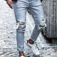 Fudus | Streetwear Ripped Slim Fit Herren Jeans