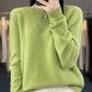 Damen Kaschmir Pullover Runder Ausschnitt Weicher Eleganter Strickpullover