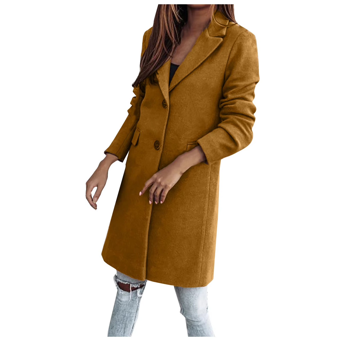 Fudus | Stilvolle Mantel Jacke Damen Mit Taschen Und Klassischem Schnitt