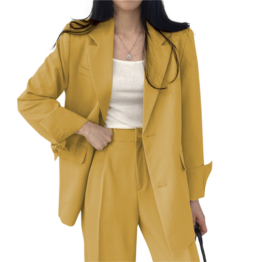 Anzug Satz Zweiteilig Damen Zeitlos Komfort