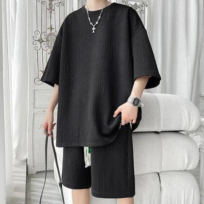 Set T-shirt Kurze Hose Komfort Herren