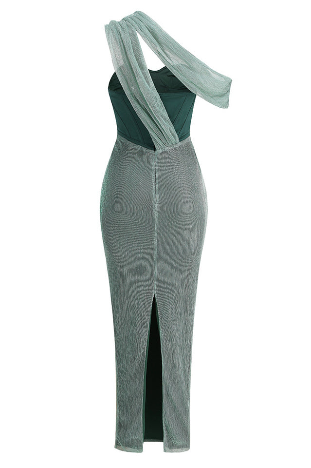 Damen Drapiertes Maxikleid