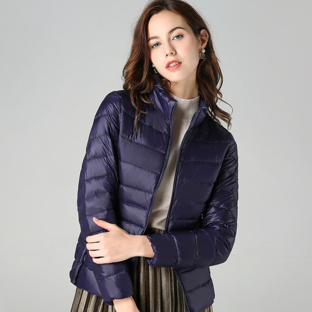 Damen Ultraleichte Isolierende Daunenjacke Bequem Alltag