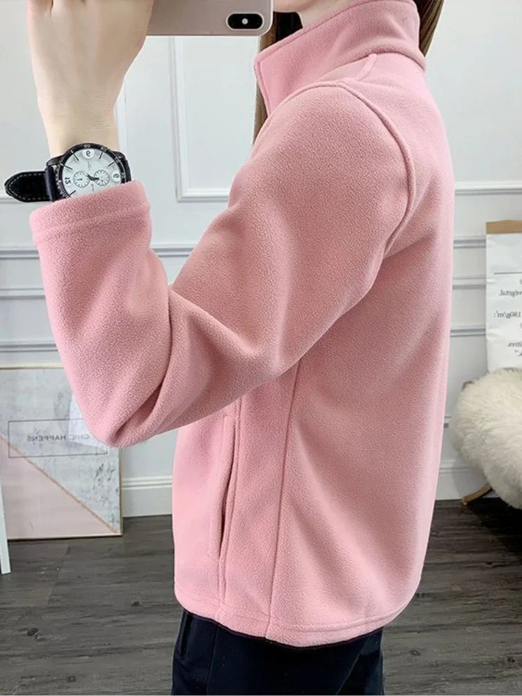 Damen Fleece Weste mit Reißverschluss Warm und Weich