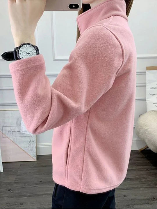 Damen Fleece Weste mit Reißverschluss Warm und Weich