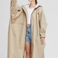 Oversized Damen Regenjacke mit Kapuze, Leichtgewicht Wasserdichte Jacke