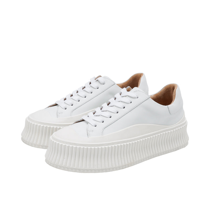 Damen Sneaker Dicke Sohle Trendy
