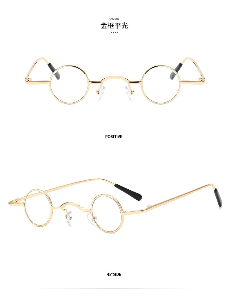 Sonnenbrille Retro Klein Rund Rahmen Herren