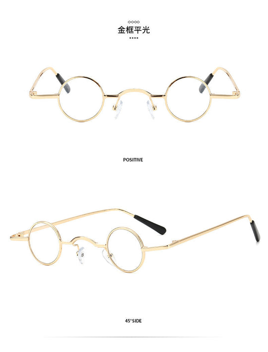 Sonnenbrille Retro Klein Rund Rahmen Herren