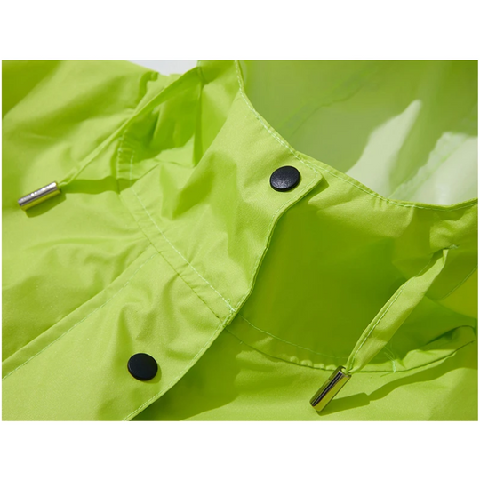 Damen Regenjacke Leicht Wasserdicht Lang Mit Kapuze