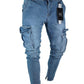 Herren Urban Cargo Style Jeans Bequem Alltag