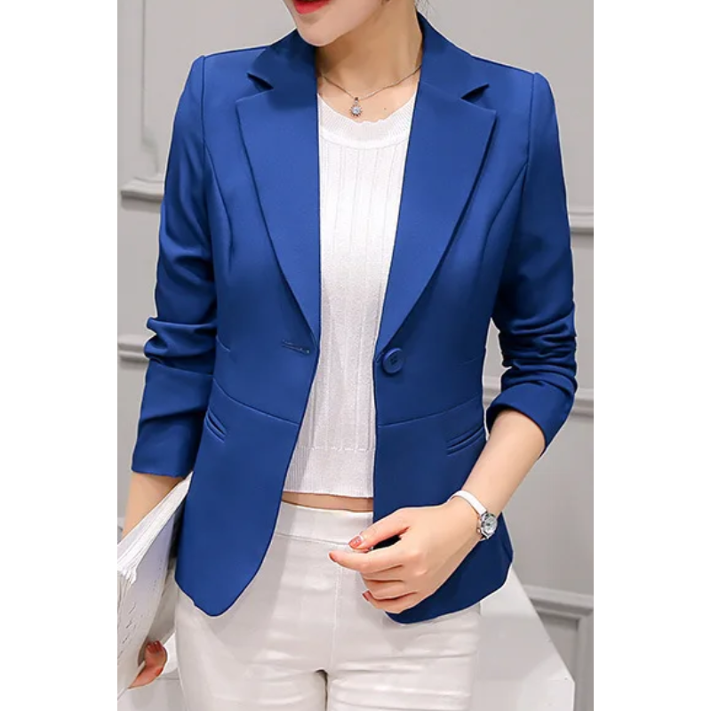 Slim Fit Damen Blazer mit langen Ärmeln - Stilvoll und Geschäftlich