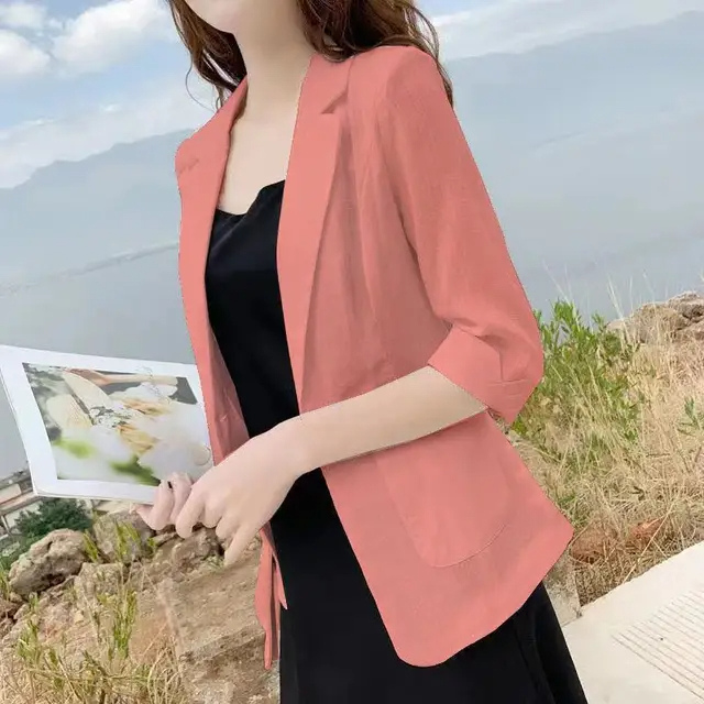 Fudus - Eleganter Damenblazer mit langer Passform - Ideal für die Arbeit