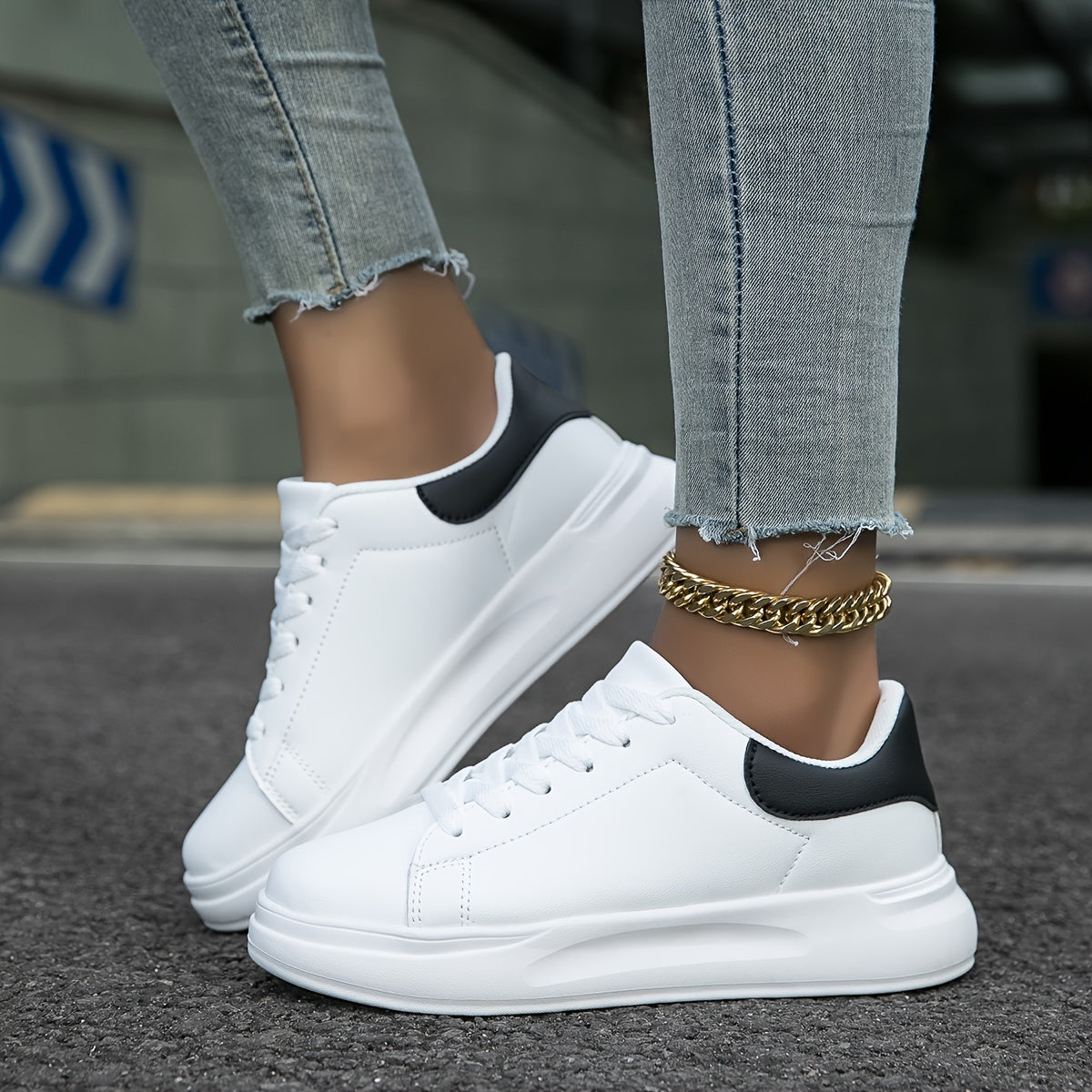 Damen Saubere Orthopädische Ledersneaker