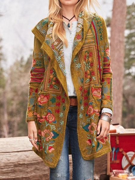 Damen länger geschnittener Freizeitumhang Fudus