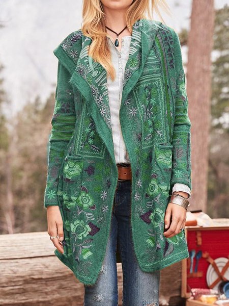 Damen länger geschnittener Freizeitumhang Fudus