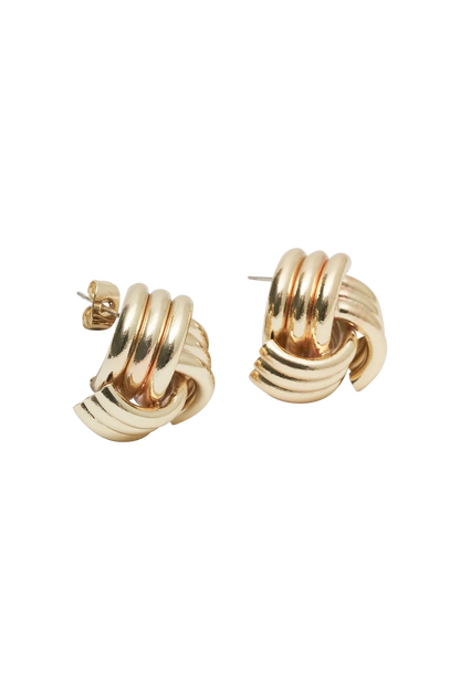 Ohrringe Knotted Gold Elegant