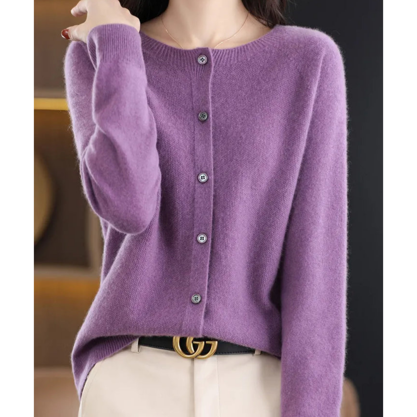 Cardigan Kaschmir Damen Elegant