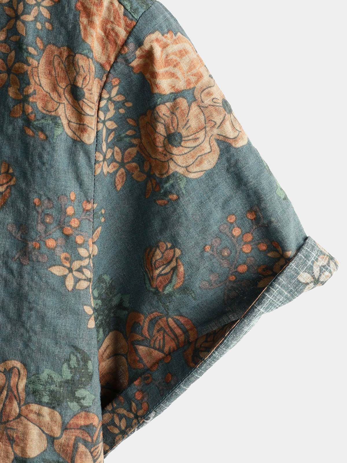 Fudus | Retro Urlaub Hemd Mit Kurzen Ärmeln