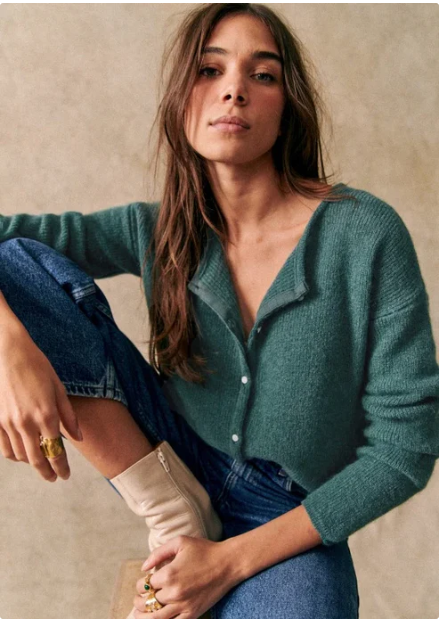 Silvini - Damen weiche Strickjacke mit klassischen Knöpfen