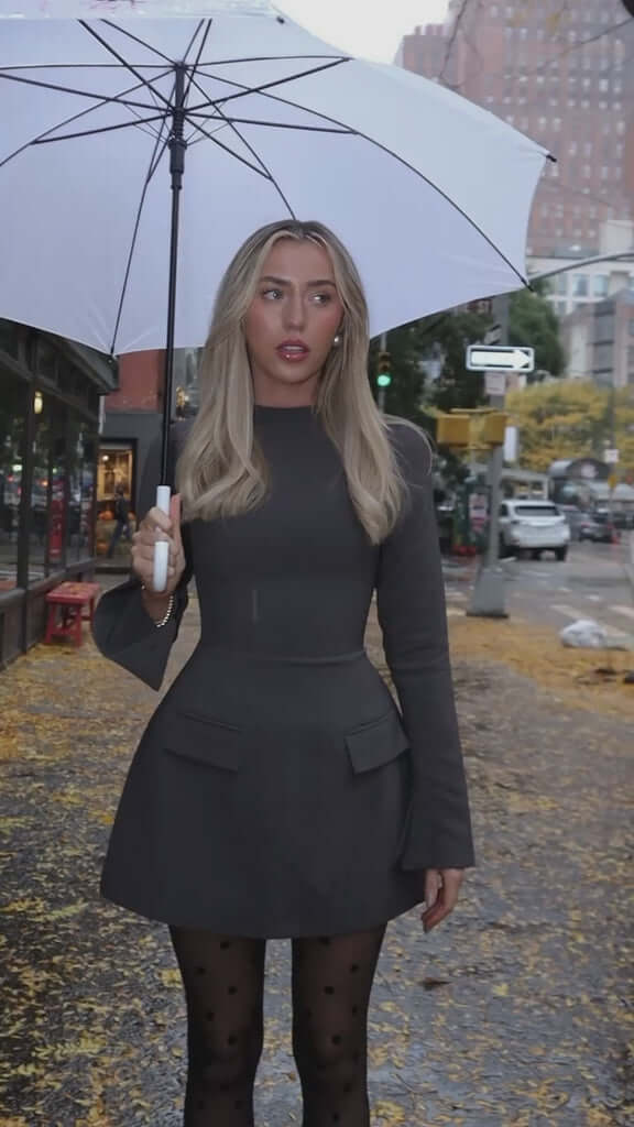 Muse Minikleid mit geteilten Ärmeln