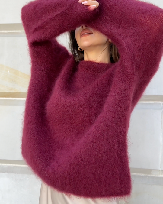 Pullover Mohair Kuschelig