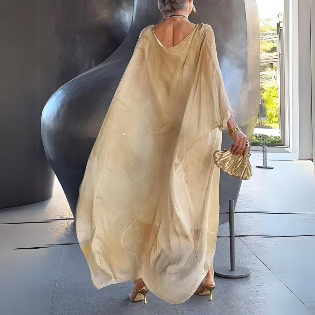 Kaftan Kleid Fließend Elegant Ärmel