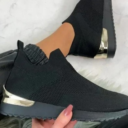 Graue Sneakers Atmungsaktiv Leicht Arch Fit