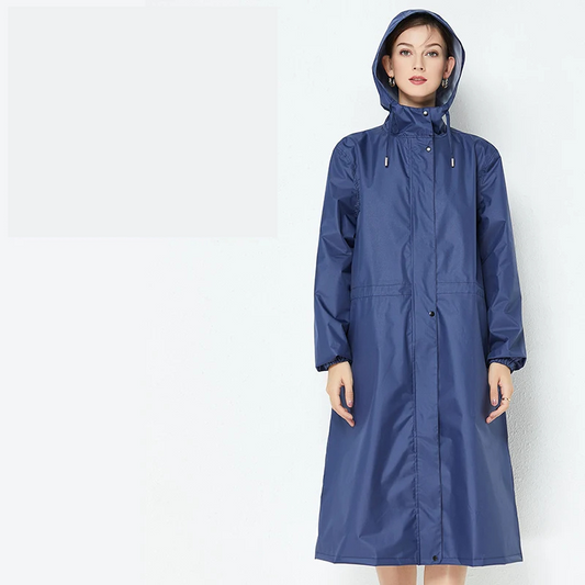 Leichtgewicht wasserdichte Damen Regenjacke mit Kapuze für draußen