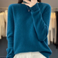 Damen Kaschmir Pullover Runder Ausschnitt Weicher Eleganter Strickpullover