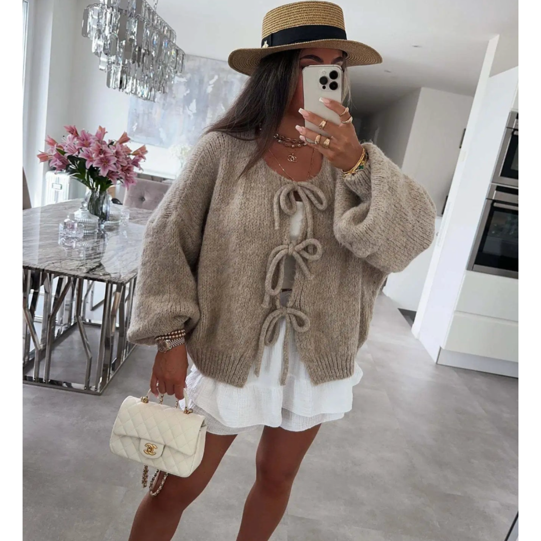 Damen Klassische Winter Strickjacke