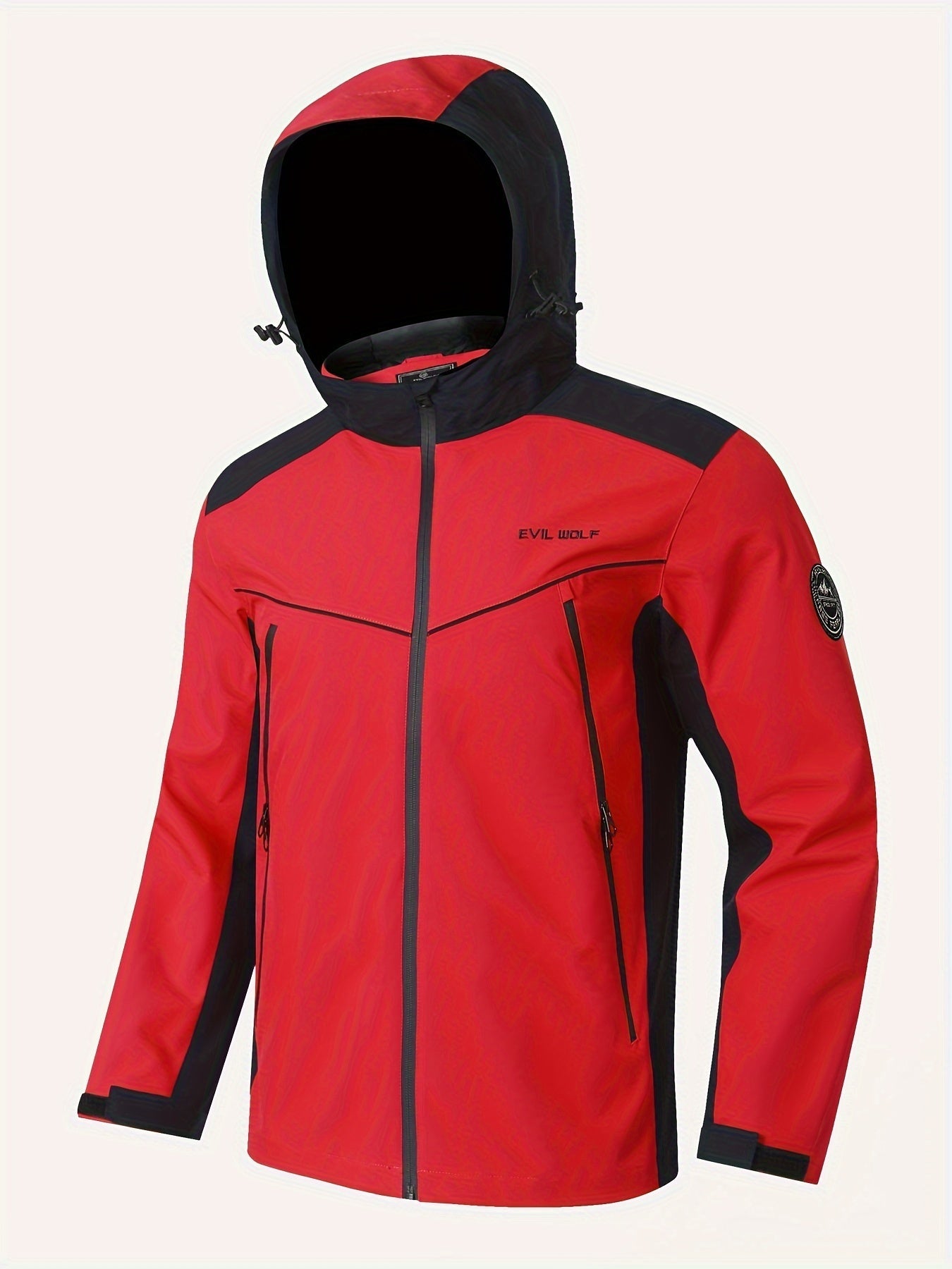 Gestreifter Windbreaker Herren Wasserdicht Mit Kapuze