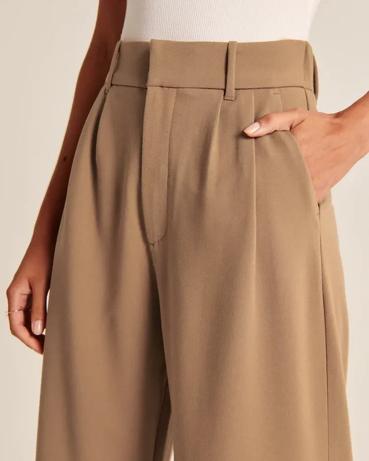 Damen Leichtgewichtige Tailored Wide Leg Pants