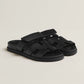 Fudus Herren Ledersandalen Cut Out Design Bequem Slip On