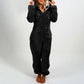 Grauer Fleece-Jumpsuit - Nora