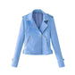 Damen Casual Leder Look Blazer