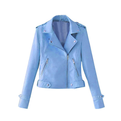 Damen Casual Leder Look Blazer
