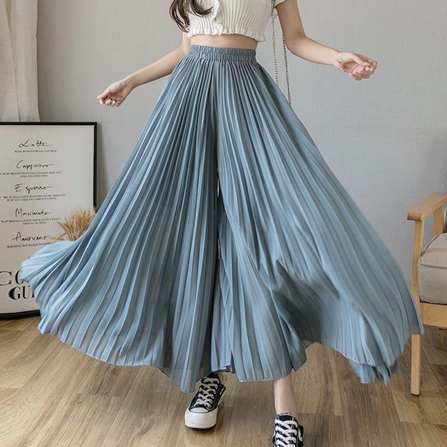 Damen Bundfaltenhose mit Hoher Taille