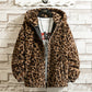 Herren Jacke mit Leopardenmuster